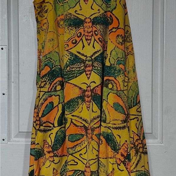 Magnolia Pearl Yellow and Orange Butterfly Maxi Dress - Picture 7 of 9